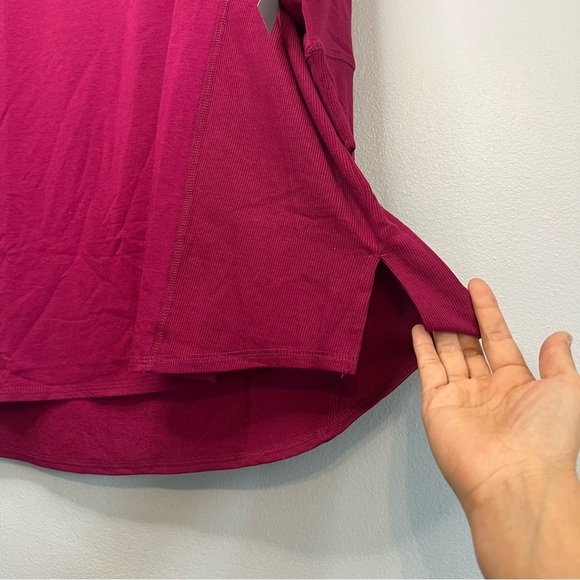 NEW Chico's Womens V Neck Ribbed Trim Tunic 3/4 Sleeve Orchid Flower Sz XXL - Picture 8 of 15